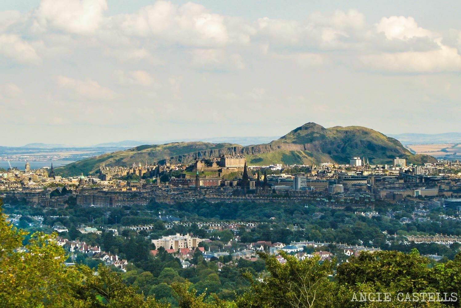 Vistas de Edimburgo desde Corstorphine HIll